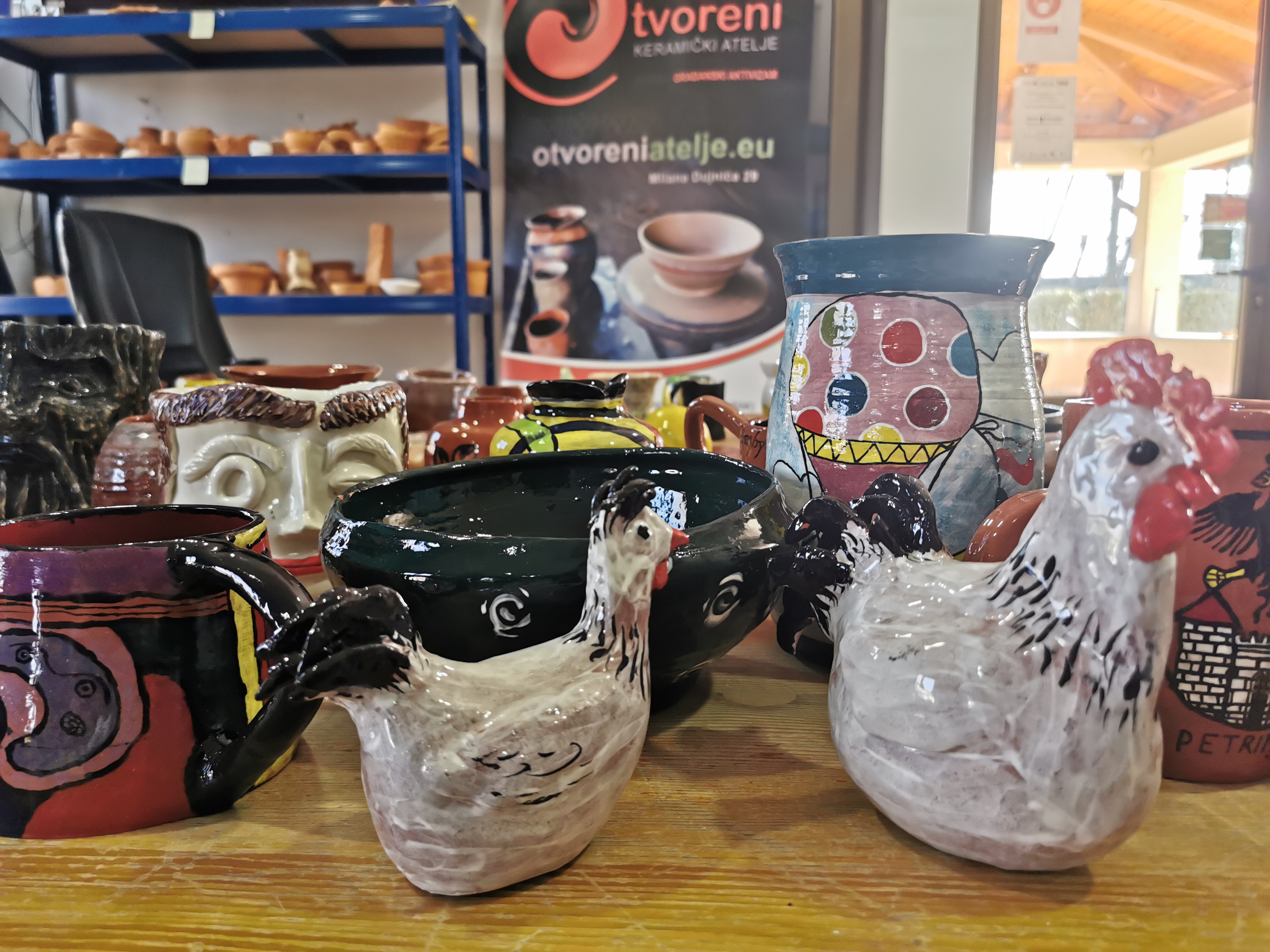Radovi članova Otvorenog keramičkog ateljea / ožujak 2021